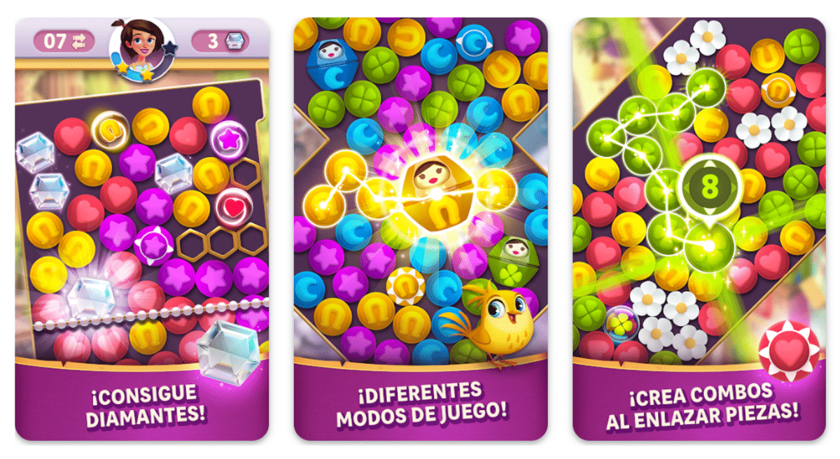 Diamond Diaries Saga juegos parecidos a candy crush